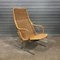 Chrome and Wicker Model 514 Lounge Chair by Dirk van Sliedregt for Gebroeders Jonkers Noordwolde, 1980s, Image 2