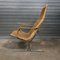 Chrome and Wicker Model 514 Lounge Chair by Dirk van Sliedregt for Gebroeders Jonkers Noordwolde, 1980s 3