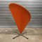 Chaise Conique en Tissu Orange par Verner Panton pour Rosenthal, 1950s 2