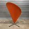 Kegelförmiger Stuhl in Orange von Verner Panton für Rosenthal, 1950er 2