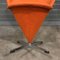 Kegelförmiger Stuhl in Orange von Verner Panton für Rosenthal, 1950er 14