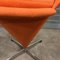 Kegelförmiger Stuhl in Orange von Verner Panton für Rosenthal, 1950er 9