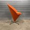 Chaise Conique en Tissu Orange par Verner Panton pour Rosenthal, 1960s 2