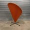 Chaise Conique en Tissu Orange par Verner Panton pour Rosenthal, 1960s 3