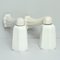 Art Deco Porcelain and Opaline Glass Sconces, 1940s, Set of 2, Image 2