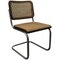 Wicker and Black Frame Model S32 Dining Chair by Marcel Breuer for Thonet, 1960s 1