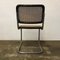 Wicker and Black Frame Model S32 Dining Chair by Marcel Breuer for Thonet, 1960s 5
