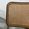 Juego de sillas de comedor modelo S32 de mimbre y estructura negra de Marcel Breuer para Thonet, años 70, Imagen 14
