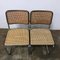Wicker and Black Frame Model S32 Dining Chairs by Marcel Breuer for Thonet, 1970s, Set of 2 2