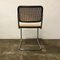 Juego de sillas de comedor modelo S32 de mimbre y estructura negra de Marcel Breuer para Thonet, años 70, Imagen 9
