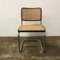 Juego de sillas de comedor modelo S32 de mimbre y estructura negra de Marcel Breuer para Thonet, años 70, Imagen 11