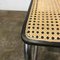 Juego de sillas de comedor modelo S32 de mimbre y estructura negra de Marcel Breuer para Thonet, años 70, Imagen 4