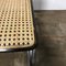 Juego de sillas de comedor modelo S32 de mimbre y estructura negra de Marcel Breuer para Thonet, años 70, Imagen 5