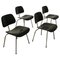 Schwarze DCM Esszimmerstühle von Charles & Ray Eames für Vitra, 2000er, 4er Set 1