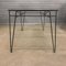 Black Metal Hairpin Legs and Glass Top Dining Table, 1960s, Image 8