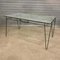 Black Metal Hairpin Legs and Glass Top Dining Table, 1960s, Image 3