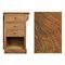 Armoire Chocolat en Bois Verni et Laiton 4