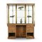 Armoire Chocolat en Bois Verni et Laiton 2