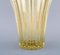 Vase Art Deco en Verre Art Jaune par Pierre d'Avesn, 1940s 4