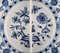 Grand Bol Antique en Onion Bleu Meissen Peint à la Main en Porcelaine Peinte 3