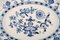 Large Antique Meissen Blue Onion Serving Dish in Hand-Painted Porcelain, Image 3