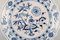 Große antike blaue Meissen Zwiebelschale oder Schale aus handbemaltem Porzellan 3