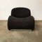 Model F574 Lounge Chair in Black Fabric by Pierre Paulin for Artifort, 1970s 5