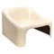 Off-White Plastic Easy Chair, 1960s, Image 1
