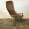 Wicker and Chrome Model 514 Lounge Chair by Dirk van Sliedregt for Gebroeders Jonkers Noordwolde, 1970s 2