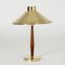 Brass and Teak Table Lamp by Hans Bergström for ASEA, 1950s 1