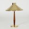 Brass and Teak Table Lamp by Hans Bergström for ASEA, 1950s, Image 1
