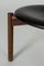 Leather and Rosewood Stool by Uno & Östen Kristiansson for Luxus, 1960s, Image 7