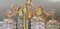 Vintage Art Nouveau Style Italian Brass Chandelier with Swarovski Crystals, 1950s 5