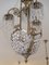 Lampadario vintage in stile Art Nouveau in ottone con cristalli Swarovski, anni '50, Immagine 10