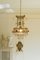 Vintage Empire Style Italian Chandelier with Porcelain Flowers, 1950s 4