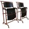 Black Painted Plywood Folding Chairs by Gerrit Rietveld for Hopmi Factory, 1930s, Set of 2 1