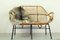 Mid-Century Dutch Rattan Sofa Bench from Rohé Noordwolde, 1960s 2