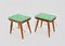 Mid-Century Austrian Cherrywood Stools, 1950s, Set of 2 1