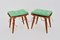 Mid-Century Austrian Cherrywood Stools, 1950s, Set of 2, Image 2