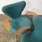 Turquoise Model 3207 Butterfly Armchairs by Arne Jacobsen for Fritz Hansen, 1990s, Set of 8, Image 7