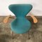 Fauteuils Butterfly Turquoise Modèle 3207 par Arne Jacobsen pour Fritz Hansen, 1990s, Set de 4 10