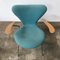 Turquoise Model 3207 Butterfly Armchairs by Arne Jacobsen for Fritz Hansen, 1990s, Set of 4 11