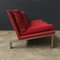 Red Chrome Base Sofa by Dick Lookman for Bas Van Pelt, 1970s, Image 3