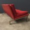 Red Chrome Base Sofa by Dick Lookman for Bas Van Pelt, 1970s 6