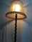 Lámpara de pie de madera en espiral, años 40, Imagen 16