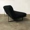 Black Base and Black Fabric 3-Seater Sofa by Kho Liang Ie & Wim Crouwel for Artifort, 1970s 3