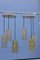 Yellow Murano Glass and Brass Ceiling Lamps from Mazzega, 1970s, Set of 2, Image 1