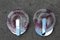 Purple, Black, and Silver Sconces by Angelo Brotto for Esperia, 1970s, Set of 2 1