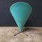 Turquoise Fabric Cone Chair by Verner Panton for Rosenthal, 1970s 5