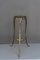 Art Deco Hammered Plant Stand with Black Glass, 1920s, Image 4